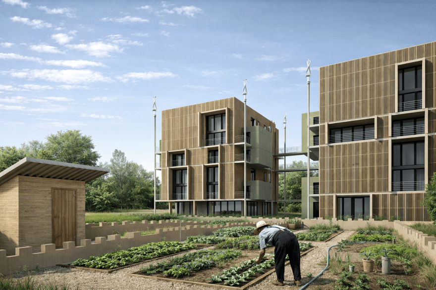 Étude prospective — Logements bois Étude prospective pour un programme de logements en construction bois, explorant des solutions architecturales durables et reproductibles.