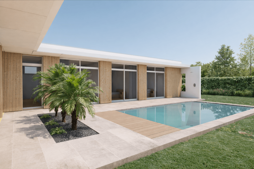 Bonsecours — Extension Extension contemporaine d’une maison existante, conçue comme une intervention sobre et lisible, en dialogue avec le bâti d’origine.